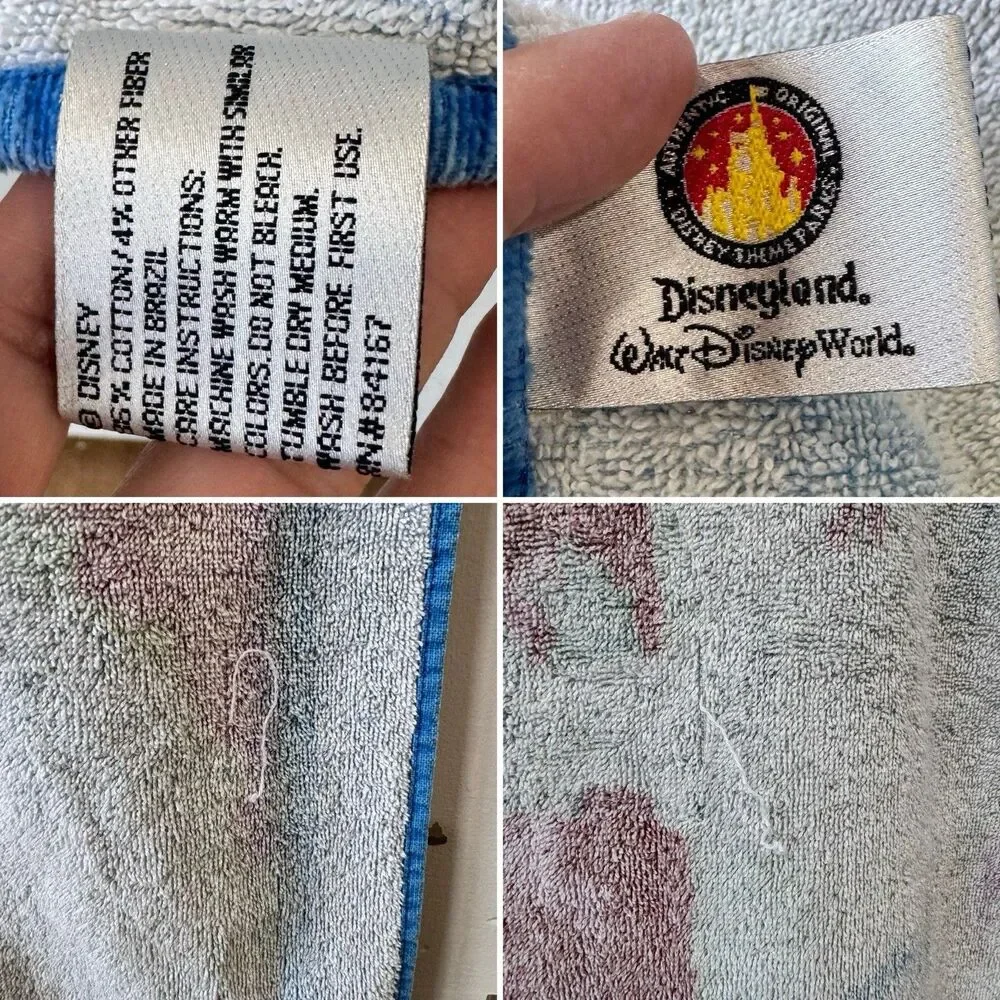 Disney Parks Resorts Vintage Y2k Beach Towels set of 3 Splash Mountain Surfboard